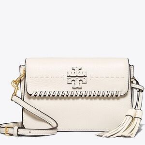 Tory Burch McGraw Whipstitch Crossbody Bag in New Ivory
